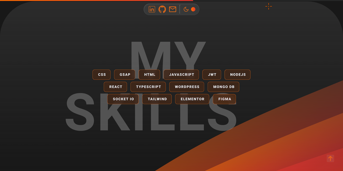 Skills section